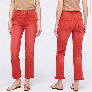 J. Crew 9"High Rise Faded Garment Dye Vintage Jean